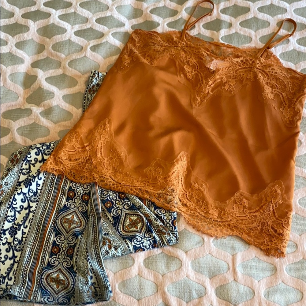 Blouse and flare pants set